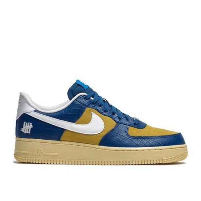 Nike Air Force 1 Low SP Undefeated 5 On It Blue Yellow Croc - Coproom