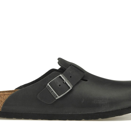 Birkenstock Boston Oiled Leather Black 0059461, vue principale