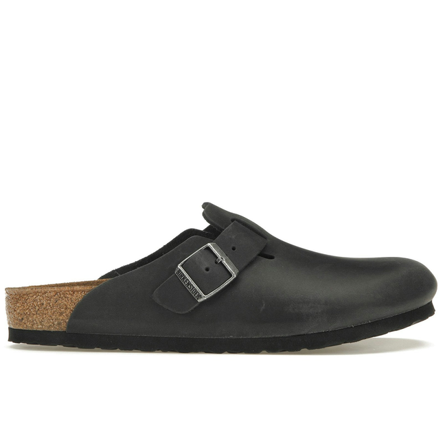 Birkenstock Boston Oiled Leather Black 0059461, vue principale