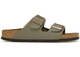 Birkenstock Arizona Birkibuc Stone (étroit) 0151213, vue principale