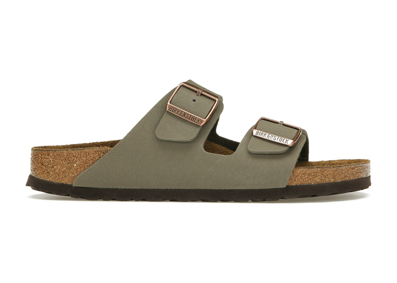 Birkenstock Arizona Birkibuc Stone (étroit)