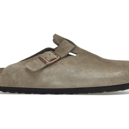 Birkenstock Boston Soft Footbed Suede Taupe 0560771, vue principale