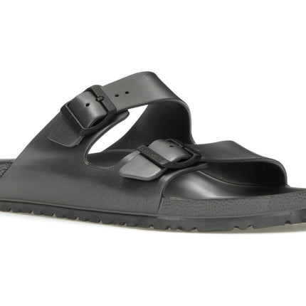 Birkenstock Arizona Essentials EVA Metallic Anthracite 1001497/1001498, trois-quarts avant extérieur