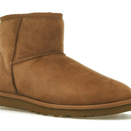 UGG Classic Mini Boot Chestnut 1002072-CHE, trois-quarts avant extérieur