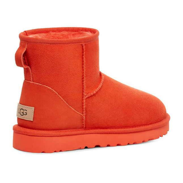UGG Classic Mini II Boot Hazard Orange 1016222-HONG, trois-quarts arrière