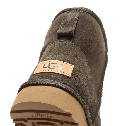 UGG Classic Mini II Boot Slate 1016222-SLA, détail arrière et semelle