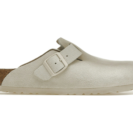 Birkenstock Boston Antique White Suede 1024731, vue principale