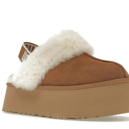 UGG Funkette Slipper Chestnut 1113474-CHE, trois-quarts avant extérieur
