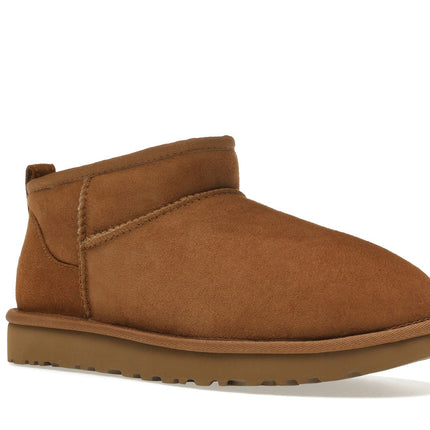 UGG Classic Ultra Mini Boot Chestnut 1116109-CHE, trois-quarts avant extérieur