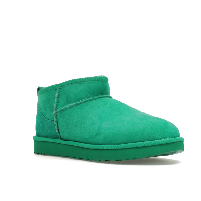 UGG Classic Ultra Mini Boot Emerald Green 1116109-EDGR, trois-quarts avant extérieur