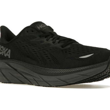 Hoka One One Clifton 8 Black 1119393-BBLC, trois-quarts avant extérieur