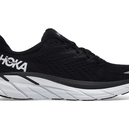 Hoka One One Clifton 8 Black White 1119393-BWHT, vue principale