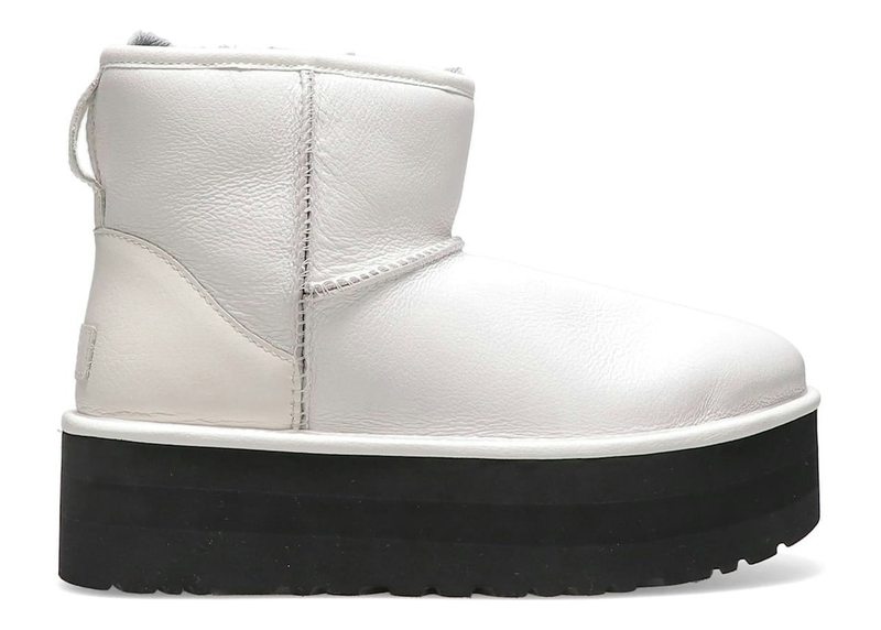 UGG Classic Mini Platform Matte Boot Ultra Matte White