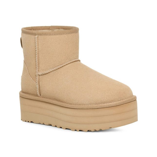 UGG Classic Mini Platform Boot Mustard Seed 1134991-MDSD, trois-quarts avant
