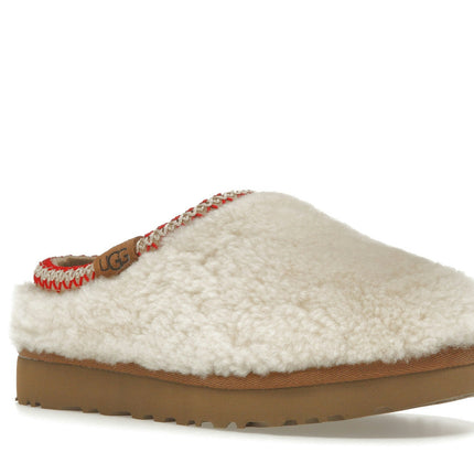 UGG Tasman Maxi Curly Slipper Natural 1158356-NAT, trois-quarts avant extérieur