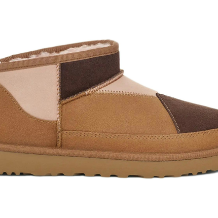 UGG Classic Ultra Mini Boot Reimagined Chestnut Multi 1167174-CHMU, vue principale