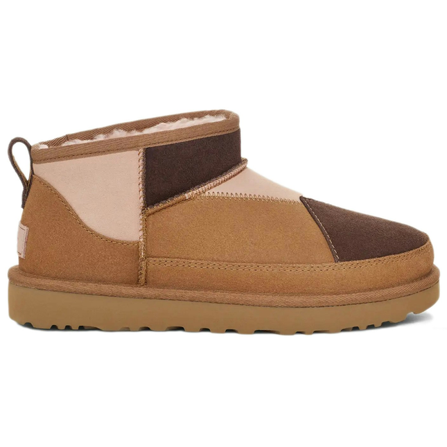 UGG Classic Ultra Mini Boot Reimagined Chestnut Multi 1167174-CHMU, vue principale