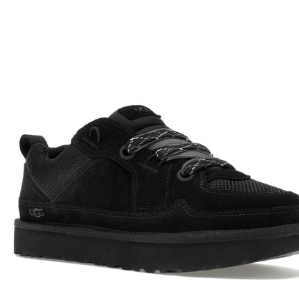 UGG Lowmel Lo Black 1168890-BLK, trois-quarts avant extérieur