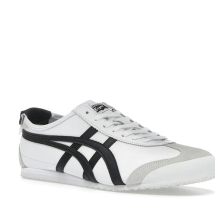 Onitsuka Tiger Mexico 66 White Black 1183A201-126, trois-quarts avant extérieur