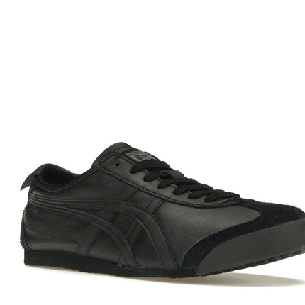 Onitsuka Tiger Mexico 66 Triple Black 1183C102-002/D4J2L-9090, trois-quarts avant extérieur