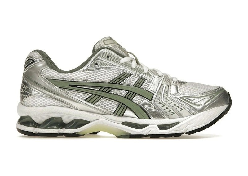 Asics Gel-Kayano 14 White Pure Silver Slate Grey Sage