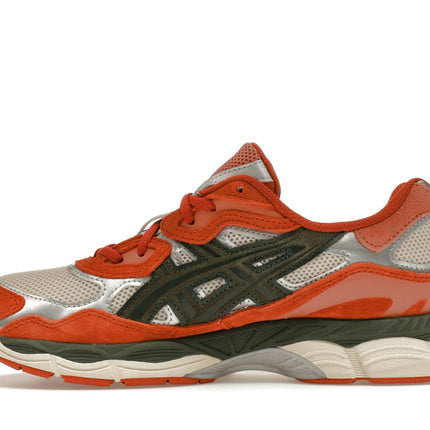 Asics Gel-NYC Oatmeal Forest Green Orange 1201A789-251, profil intérieur