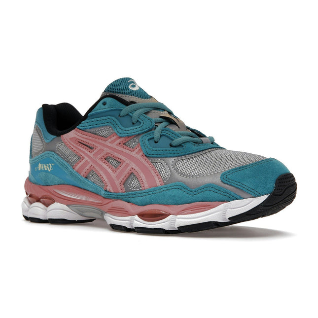 Asics Gel-NYC Awake NY Teal 1201A850-022, trois-quarts avant extérieur