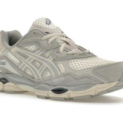 Asics Gel-NYC Ivory Mid Grey 1203A372-600, trois-quarts avant extérieur