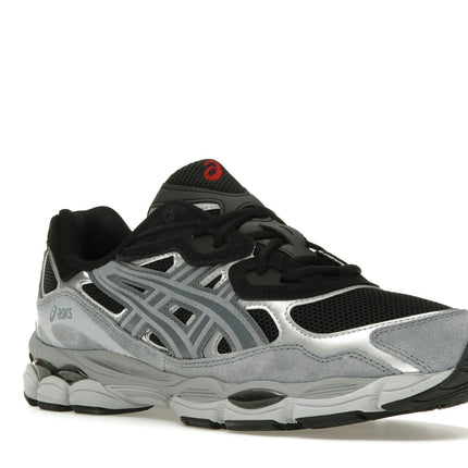 Asics Gel-NYC Black Fjord Grey 1203A383-003, trois-quarts avant extérieur
