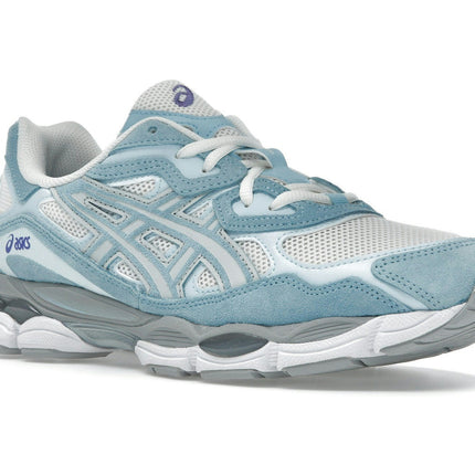 Asics Gel-NYC Cream Arctic Sky 1203A383-107, trois-quarts avant extérieur