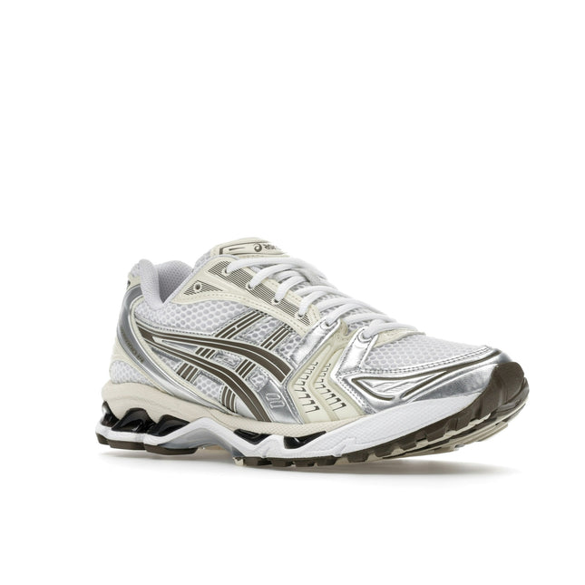 Asics Gel-Kayano 14 White Ivory 1203A537-111, trois-quarts avant extérieur