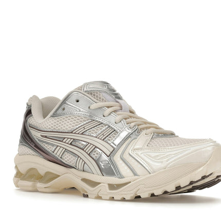 Asics Gel-Kayano 14 Cream Cocoa Powder 1203A537-118, trois-quarts avant extérieur
