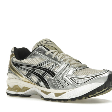 Asics Gel-Kayano 14 Birch Pure Silver 1203A537-200, trois-quarts avant extérieur