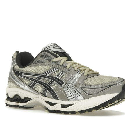 Asics Gel-Kayano 14 Oyster White Steeple Grey 1203A537-250, trois-quarts avant extérieur