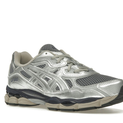 Asics Gel-NYC Billy's Pure Silver Midnight 1203A581-020, trois-quarts avant extérieur