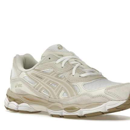Asics Gel-NYC White Feather Grey 1203A663-102, trois-quarts avant extérieur
