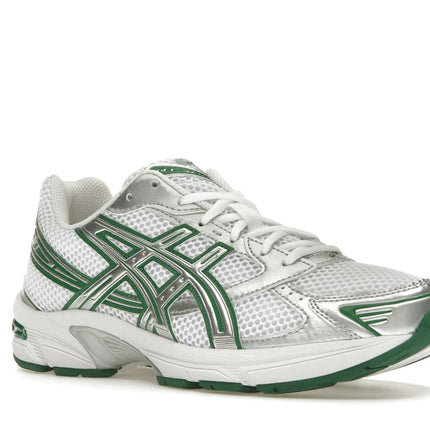 Asics Gel-1130 White Silver Green 1203A701-100, trois-quarts avant extérieur