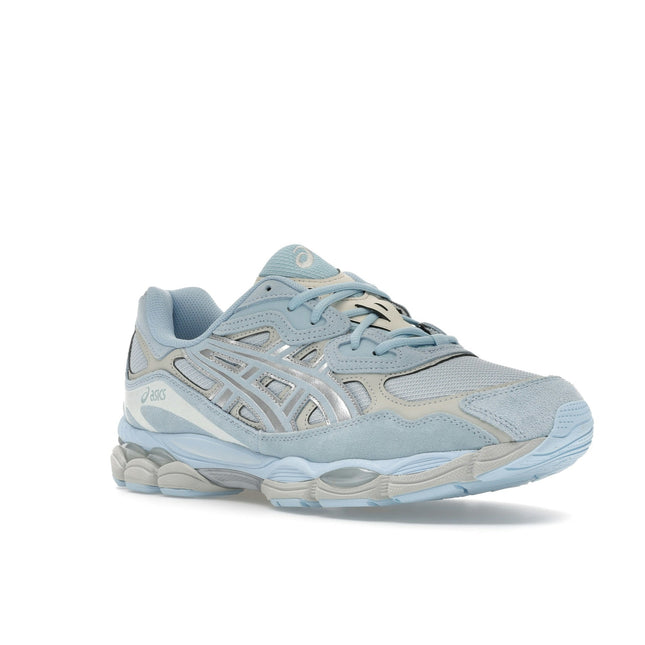 Asics Gel-NYC Storm Cloud Pure Silver 1203A739-401, trois-quarts avant extérieur