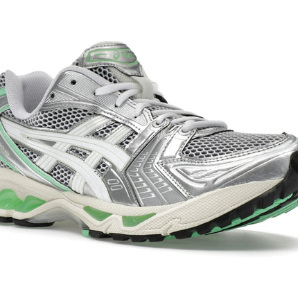 Asics Gel-Kayano 14 Silver Lime 1203A740-102, trois-quarts avant extérieur