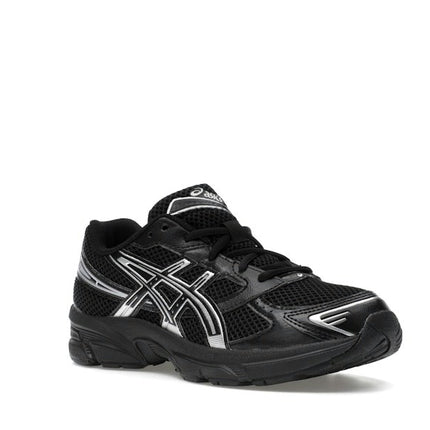 Asics Gel-1130 Black Pure Silver (GS) 1204A169-001, trois-quarts avant extérieur