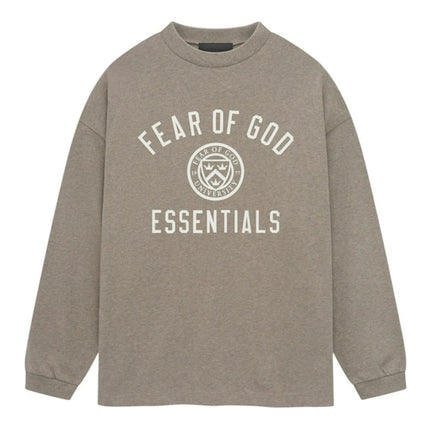 Fear Of God Essentials Jersey Long Sleeve Tee Heather Gray 125HO244201F, vue principale