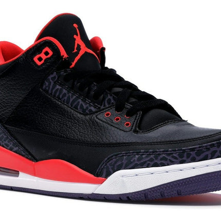 Air Jordan 3 Retro Crimson 136064-005, trois-quarts avant extérieur