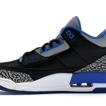 Air Jordan 3 Retro Sport Blue 136064-007, profil intérieur