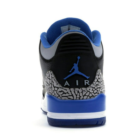 Air Jordan 3 Retro Sport Blue 136064-007, arrière