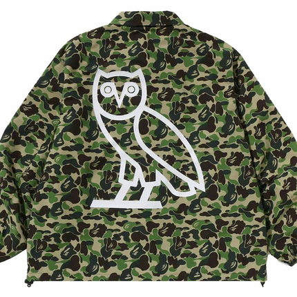 Bape x OVO ABC Camo Coach Jacket Green 14b32819-a9dc-4a25-bfb7-5df6fef290f3, vue principale