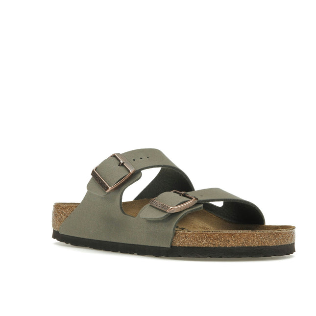 Birkenstock Arizona Birkibuc Stone 151211, trois-quarts avant extérieur
