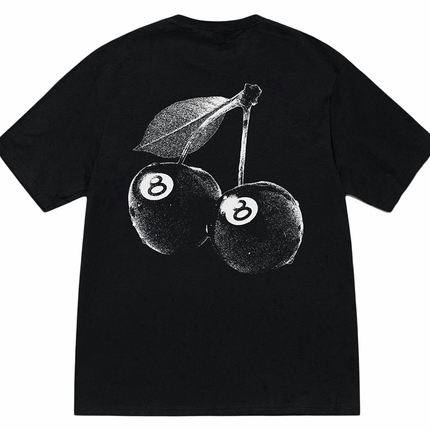 Stussy Cherries Tee Black 1905066-BLAC, vue principale
