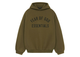 Fear Of God Essentials Fleece Hoodie Olive 192BT246254F, vue principale