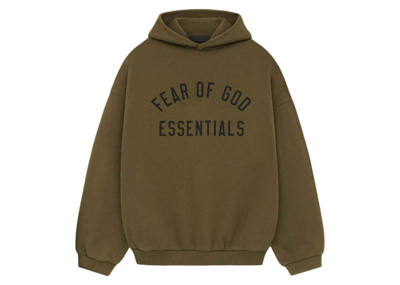 Fear Of God Essentials Fleece Hoodie Olive