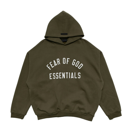 Fear Of God Essentials Fleece Hoodie Military 192BT246255F, vue principale